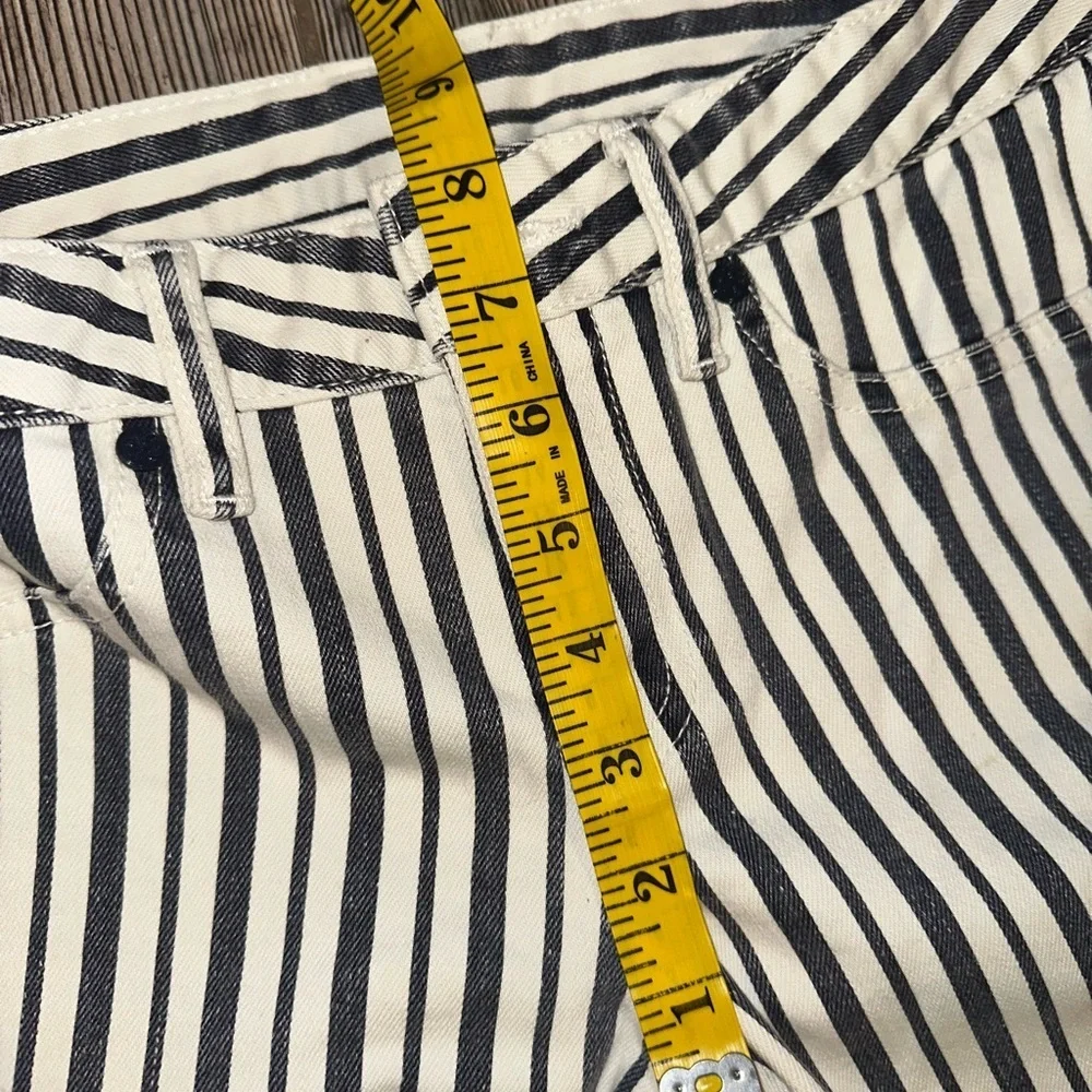 Tory Burch Marlien Legging Navy and White Striped Skinny Pants Jeans Soft 8